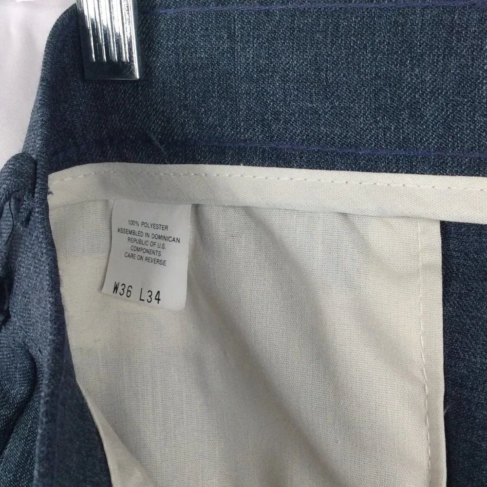 Vintage 1970s Levis Action Slacks Pants‎ Mens Size 36x34 Blue Leisure Disco Suit